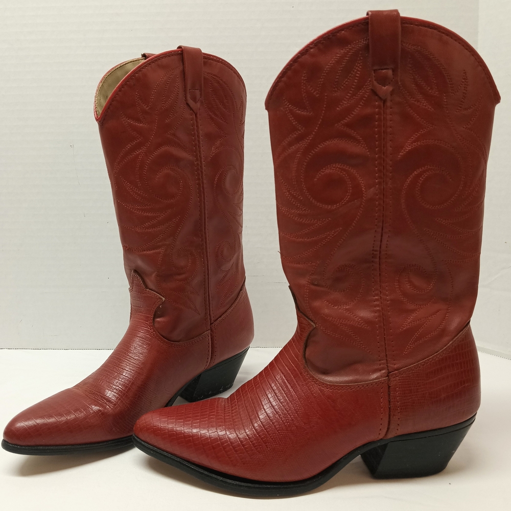 Red Western Cowboy Boots